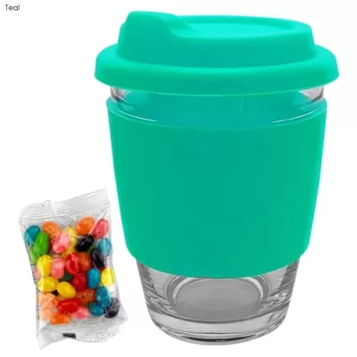 Jelly Beans in Carlo Glass Coffee Cup
