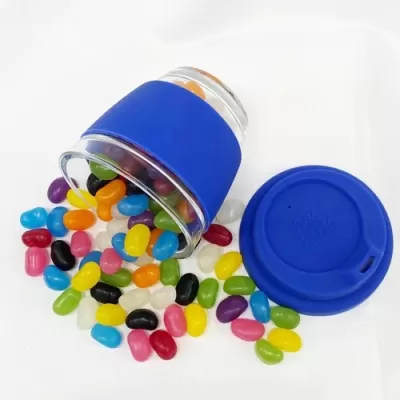 Jelly Beans in Venice Glass Coffee Cup