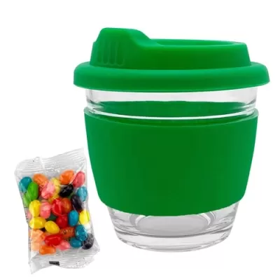 Jelly Beans in Venice Glass Coffee Cup