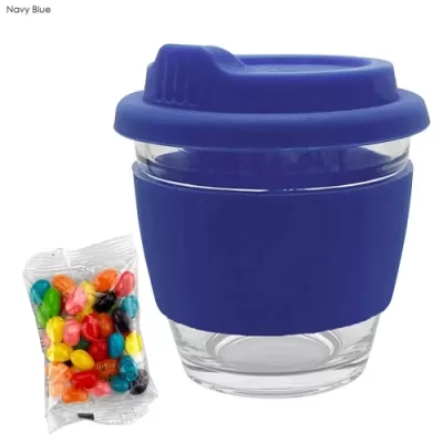 Jelly Beans in Venice Glass Coffee Cup