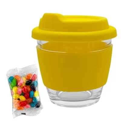 Jelly Beans in Venice Glass Coffee Cup
