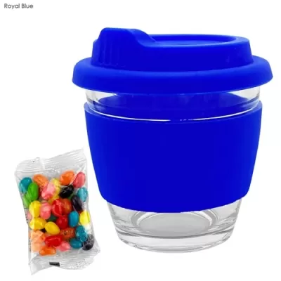 Jelly Beans in Venice Glass Coffee Cup