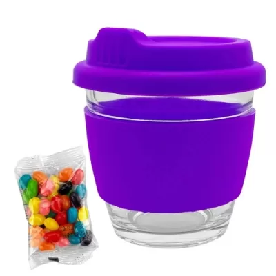 Jelly Beans in Venice Glass Coffee Cup