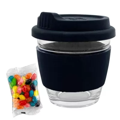 Jelly Beans in Venice Glass Coffee Cup