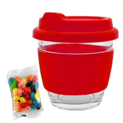 Jelly Beans in Venice Glass Coffee Cup