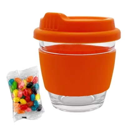 Jelly Beans in Venice Glass Coffee Cup
