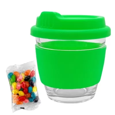 Jelly Beans in Venice Glass Coffee Cup