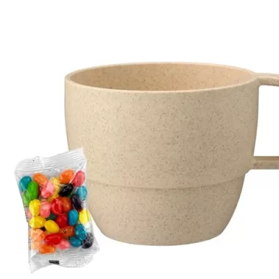 Jelly Beans in Vetto Wheat Straw Cup