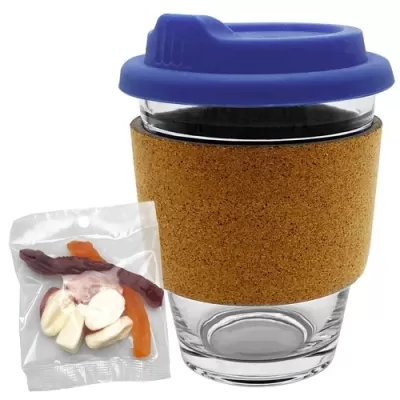 Jelly Party Mix in Cork Band Glass Coffee Cup