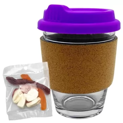 Jelly Party Mix in Cork Band Glass Coffee Cup