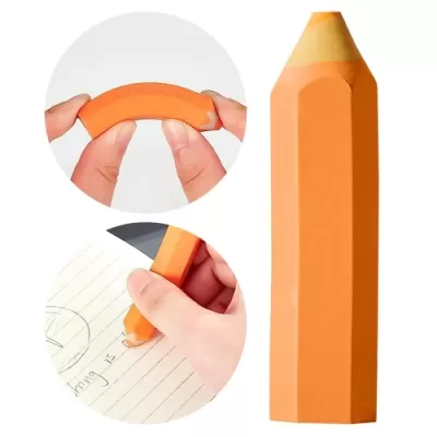 Pencil Shaped Rubber Eraser