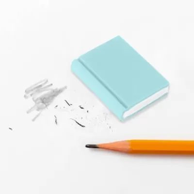Book Shaped Rubber Eraser