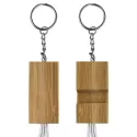 Phone Stand Bamboo Charging Cable Keyring