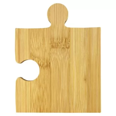 Puzzle 4 Piece Bamboo Coaster Set