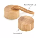 Honya 550ml Bamboo Lid Glass Drink Bottle with Sleeve