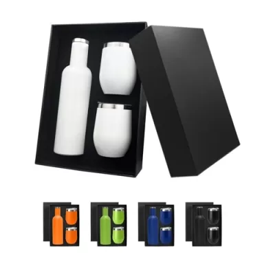 Shiraz Stainless Steel Wine and Coffee Gift Set