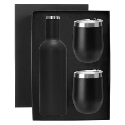 Shiraz Stainless Steel Wine and Coffee Gift Set
