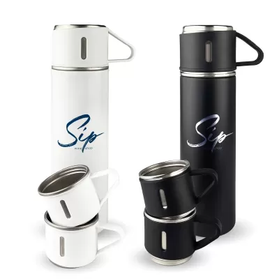 Urban Stainless Steel Flask Gift Set