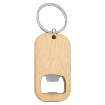 Bamboo Bar Bottle Opener Keyring