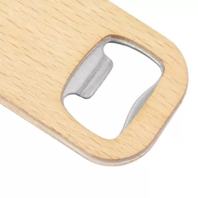 Bamboo Bar Bottle Opener Keyring