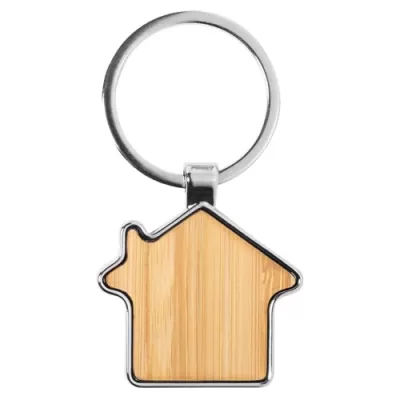 House Bamboo Keyring