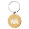Round Wood Keyring
