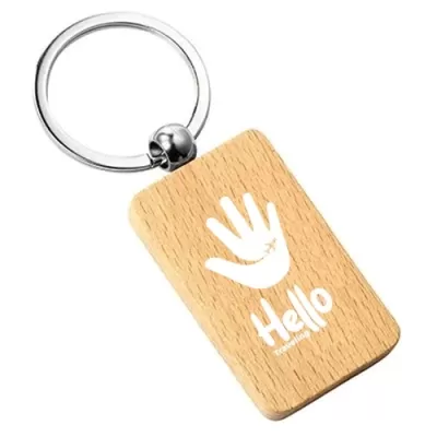 Euro Wood Keyring