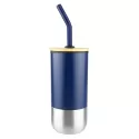 eNova 450ml Bamboo Lid Stainless Steel Coffee Mug
