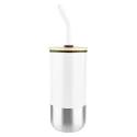 eNova 450ml Bamboo Lid Stainless Steel Coffee Mug