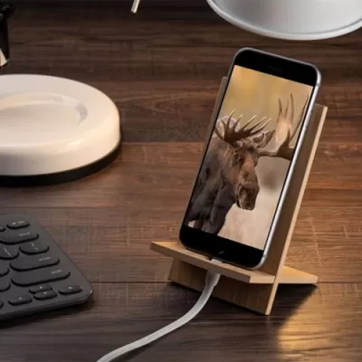 branded Bamboo Phone Holder, from our range of promotional Phone Accessories