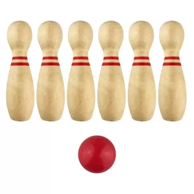 Wooden Bowling Set