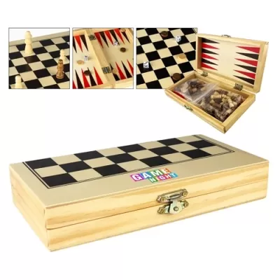 3-in-1 Wooden Play Case