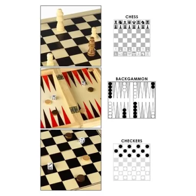 3-in-1 Wooden Play Case