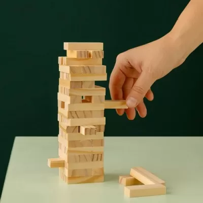 Large Wooden Towers Set