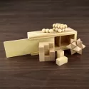 3-in-1 Wooden Brain Teaser