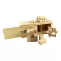 3-in-1 Wooden Brain Teaser