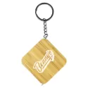 Bamboo Tape Measure Keyring