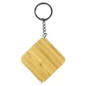 Bamboo Tape Measure Keyring