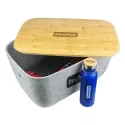 Ava Bamboo Lid Felt Tub