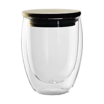 Oxa 350ml Glass Double Wall Coffee Cup
