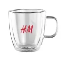 Garna 350ml Glass Double Wall Coffee Cup