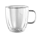 Garna 350ml Glass Double Wall Coffee Cup