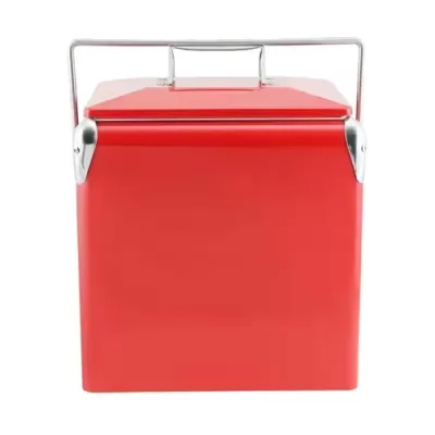 Retro Metal Ice Cooler Box