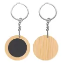 Mirage Round Bamboo Keyring