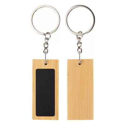Mirage Rectangular Bamboo Keyring