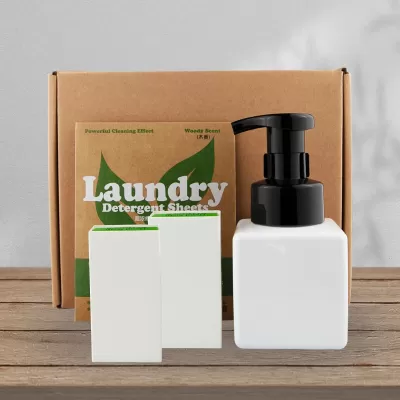 Paper Soap and Bottle Gift Set