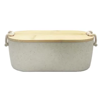 Handy Man Bamboo Lid Wheat Straw Lunch Box