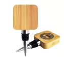 Bamboo Wine Stopper Opener
