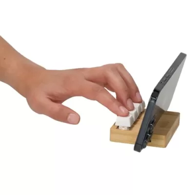 Bamboo Stand Keyboard Stress Reliever