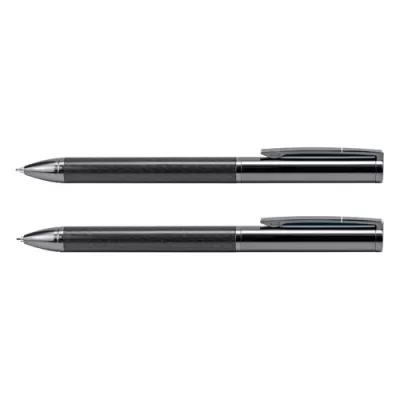 FUSION Carbon Brass Pen and Pencil Gift Set